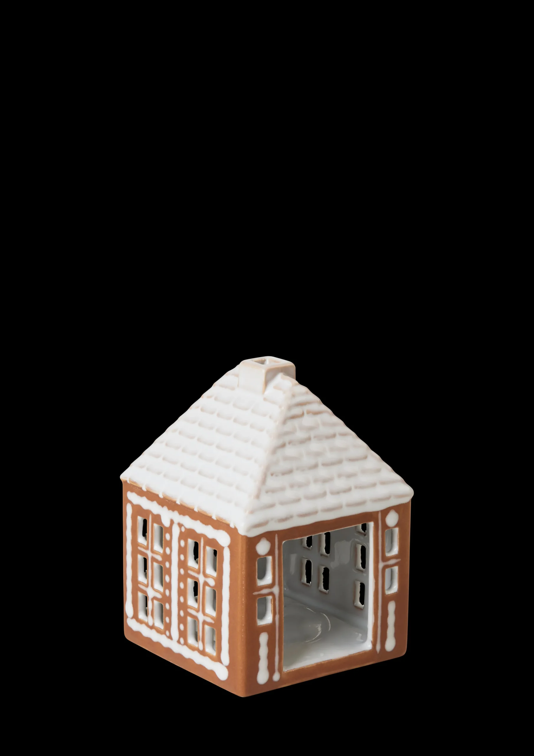 Kähler Lysestaker Og Stearinlys|Lyshus*Gingerbread Lyshus liten brun