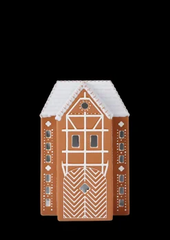 Kähler Lysestaker Og Stearinlys|Lyshus*Gingerbread Lyshus stor brun - Kjøp her