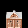 Kähler Lysestaker Og Stearinlys|Lyshus*Gingerbread Lyshus Julestall H11.5 brun - Kjøp nå