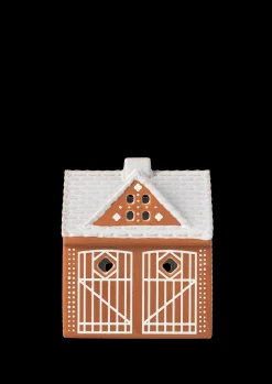 Kähler Lysestaker Og Stearinlys|Lyshus*Gingerbread Lyshus Julestall H11.5 brun - Kjøp nå