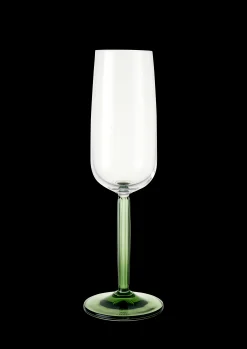 Kähler Champagneglass|Vinglass*Hammershøi Champagneglass 24 cl grønn 2 stk.