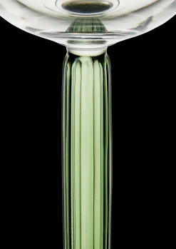 Kähler Champagneglass|Vinglass*Hammershøi Champagneglass 24 cl grønn 2 stk.