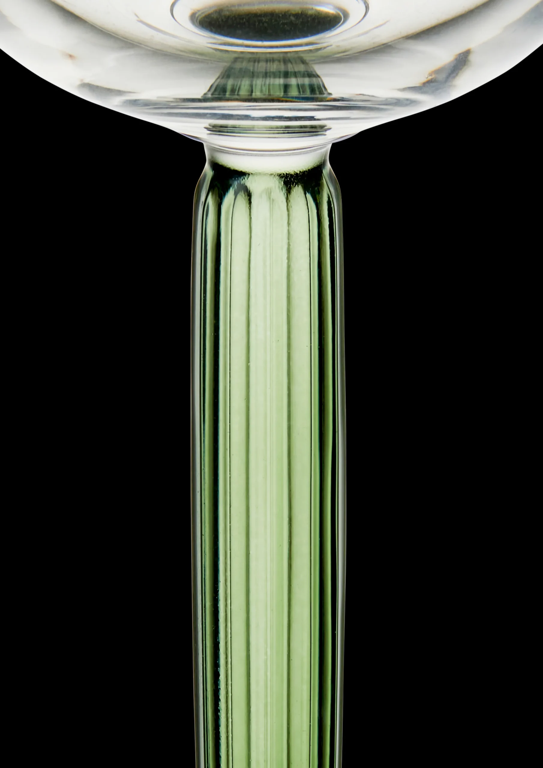 Kähler Champagneglass|Vinglass*Hammershøi Champagneglass 24 cl grønn 2 stk.