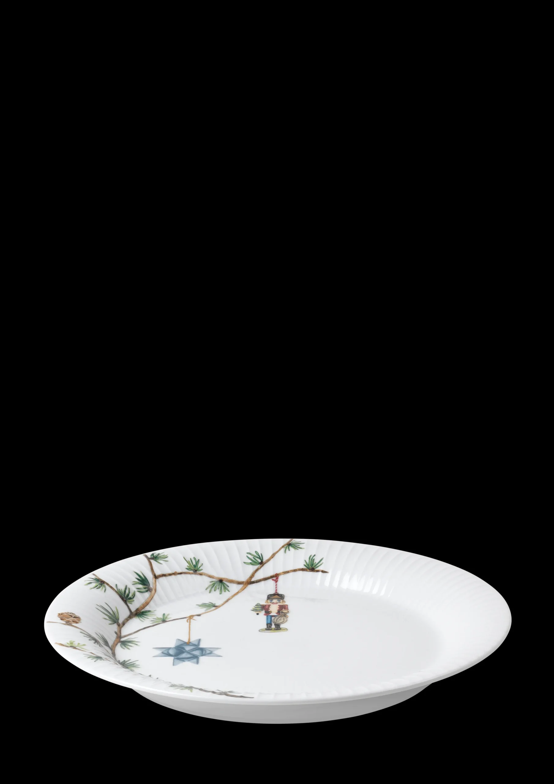 Kähler Middagstallerkner|Servise*Hammershøi Christmas Tallerken Ø27 cm hvit m. deko