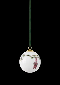 Kähler Julepynt|Julepynt*Hammershøi Christmas ornaments hvit m. deko 3 stk.