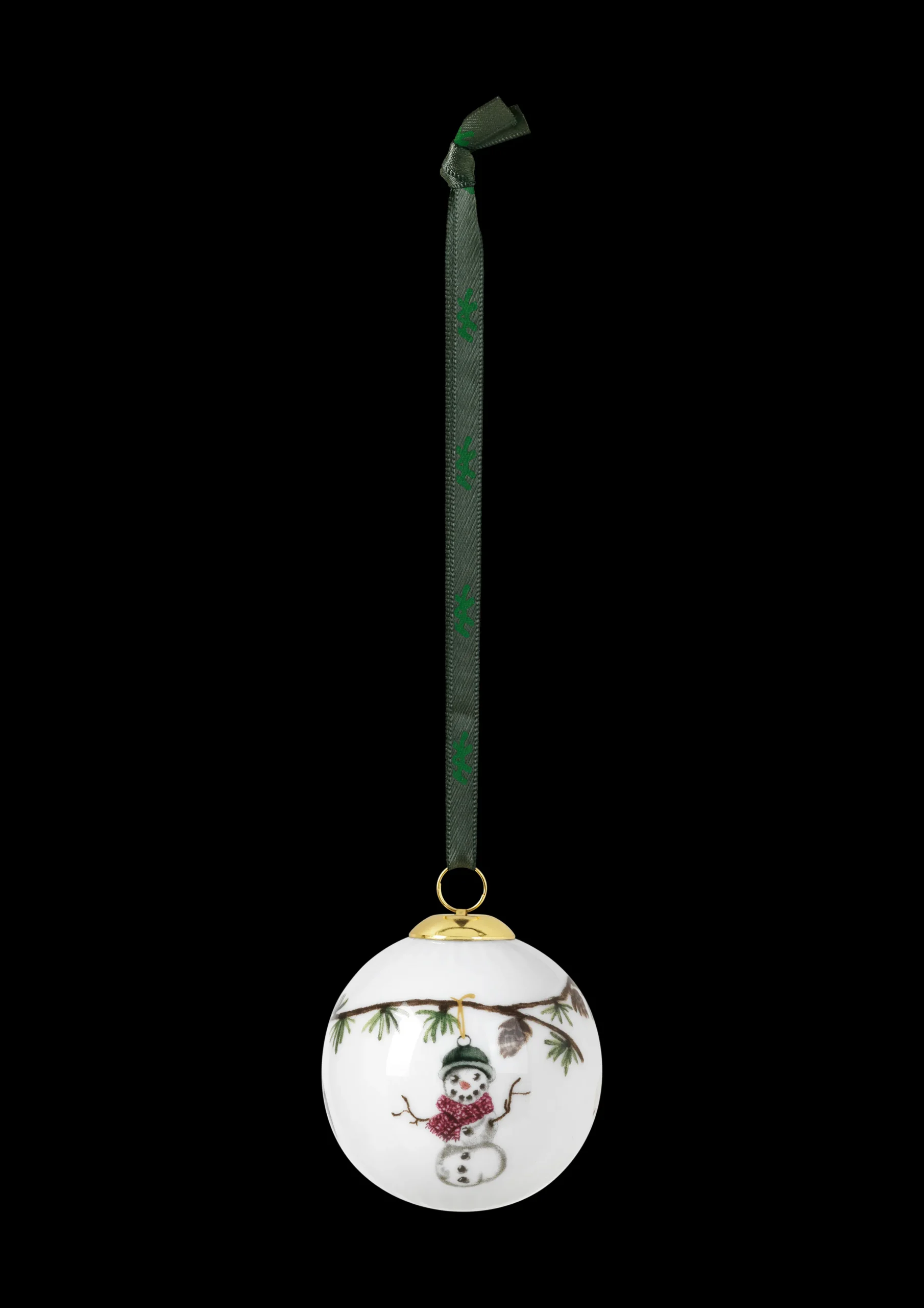 Kähler Julepynt|Julepynt*Hammershøi Christmas Kule 2020 Ø6 cm hvit m. deko