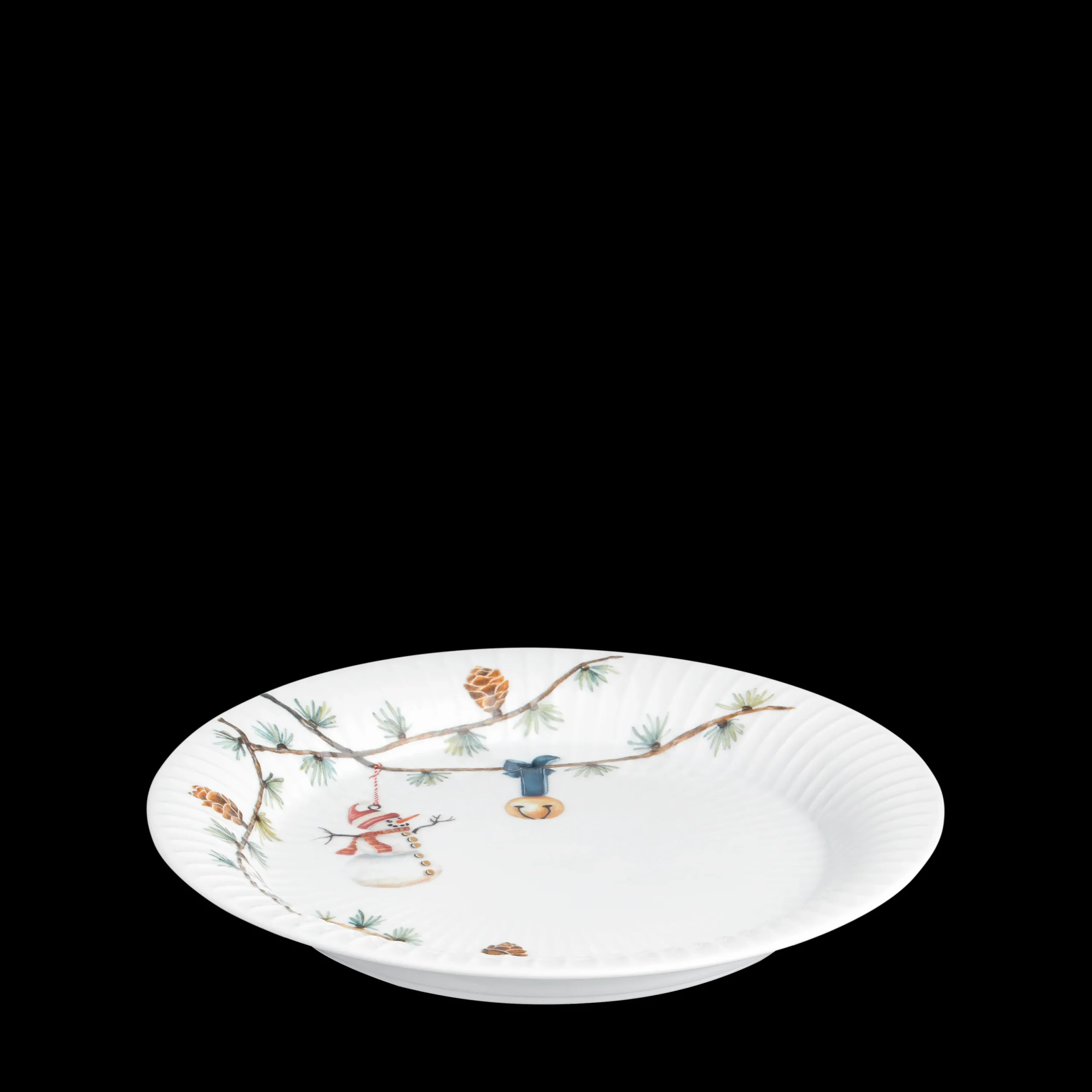 Kähler Lunsjtallerkener|Servise*Hammershøi Christmas Tallerken Ø22 cm hvit m. deko