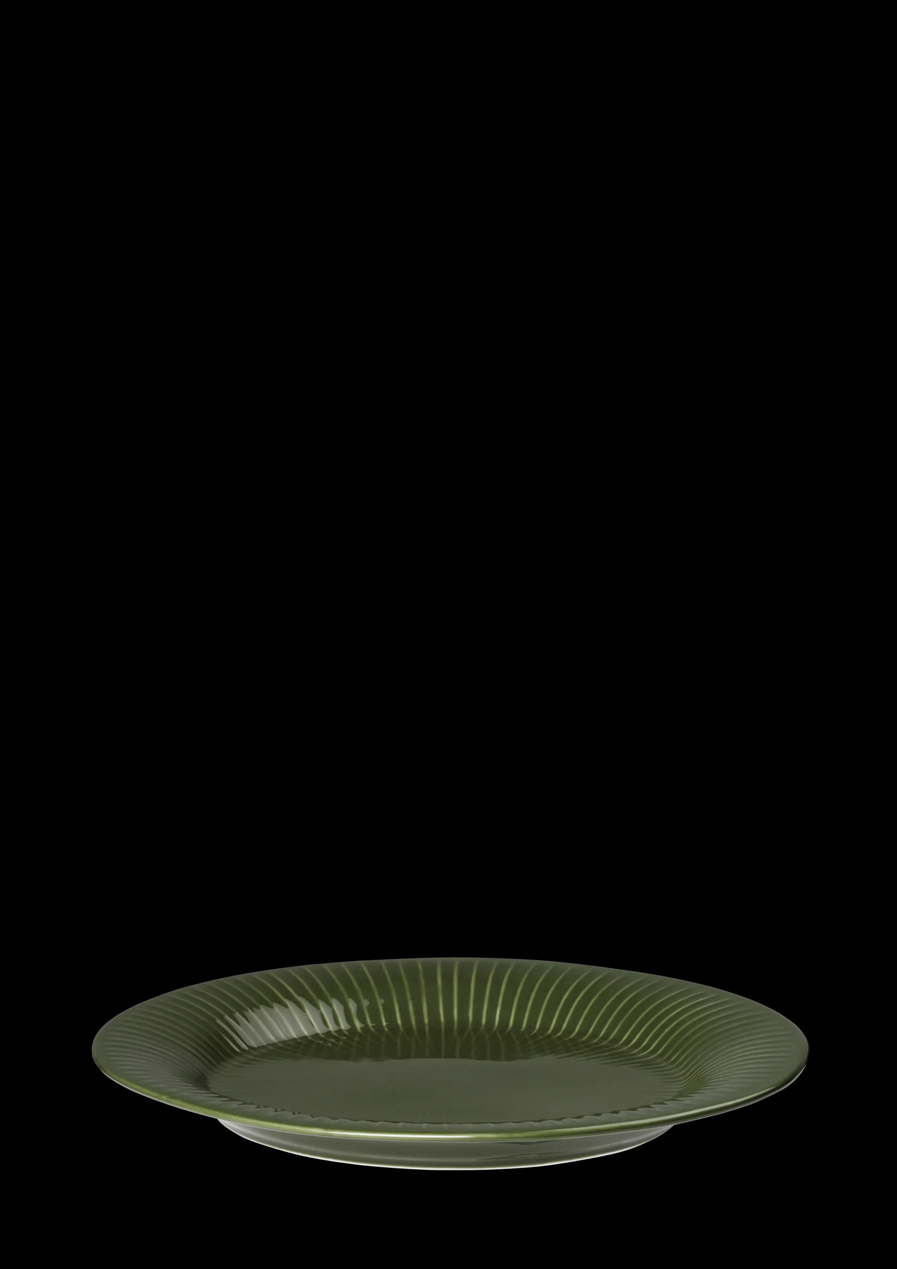 Kähler Serveringsfat*Hammershøi Oval bord skål 28.5x22.5 mørk grønn