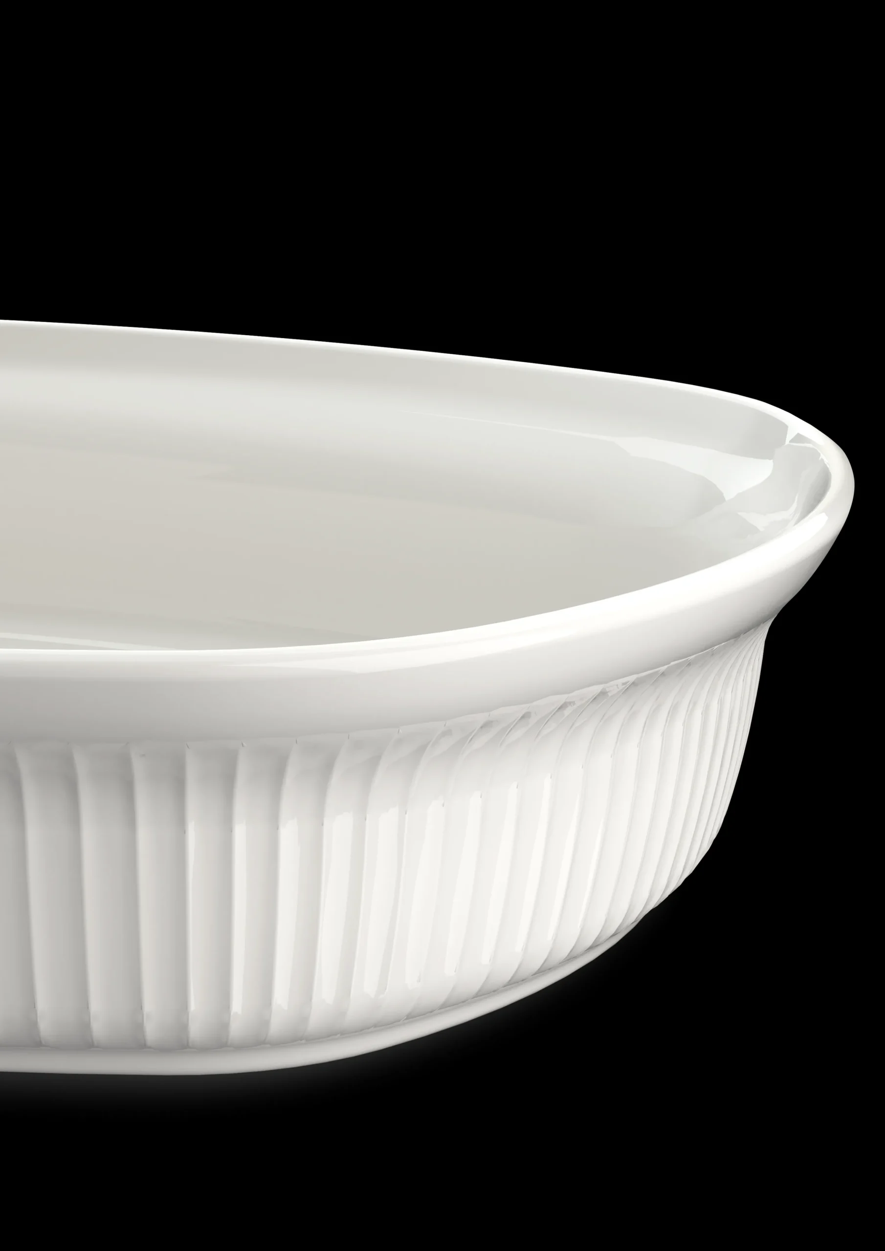 Kähler Nyheter|Ildfaste Former*Hammershøi Ovnsfast fat 39x29.5 cm hvit