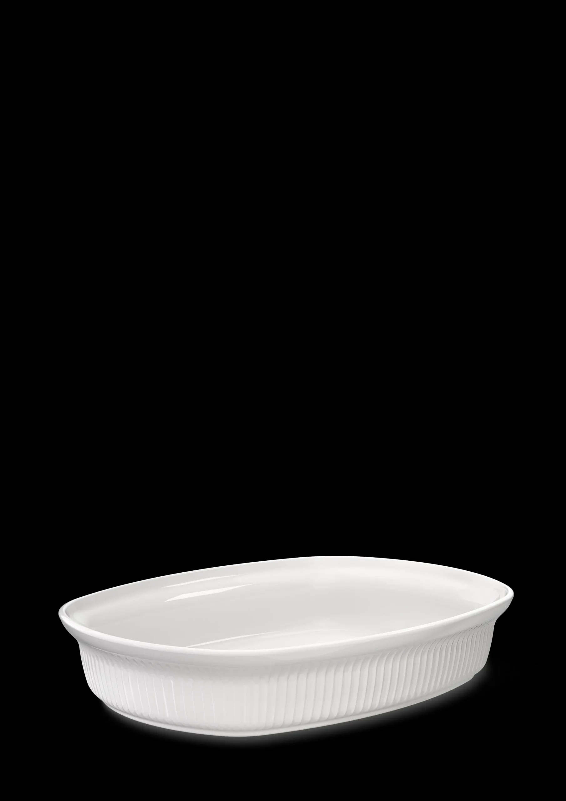 Kähler Nyheter|Ildfaste Former*Hammershøi Ovnsfast fat 32x24 cm hvit