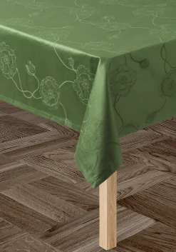 Kähler Duker|Duker*Hammershøi Poppy Damaskduk 150x320cm grønn - Kjøb her