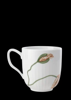 Kähler Krus*Hammershøi Poppy Krus 33 cl hvit m. deko