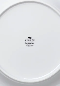Kähler Middagstallerkner|Servise*Hammershøi Poppy Tallerken Ø27 cm hvit m. deko