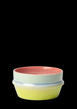 Kähler Nyheter|Serveringskåler*Poppery Skål Ø12 cm pink/mint/apple green