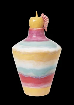 Kähler Vaser Og Urtepotteskjulere*Poppery Vase med eple H32 cm pink/mint/gul - Kjøp nå