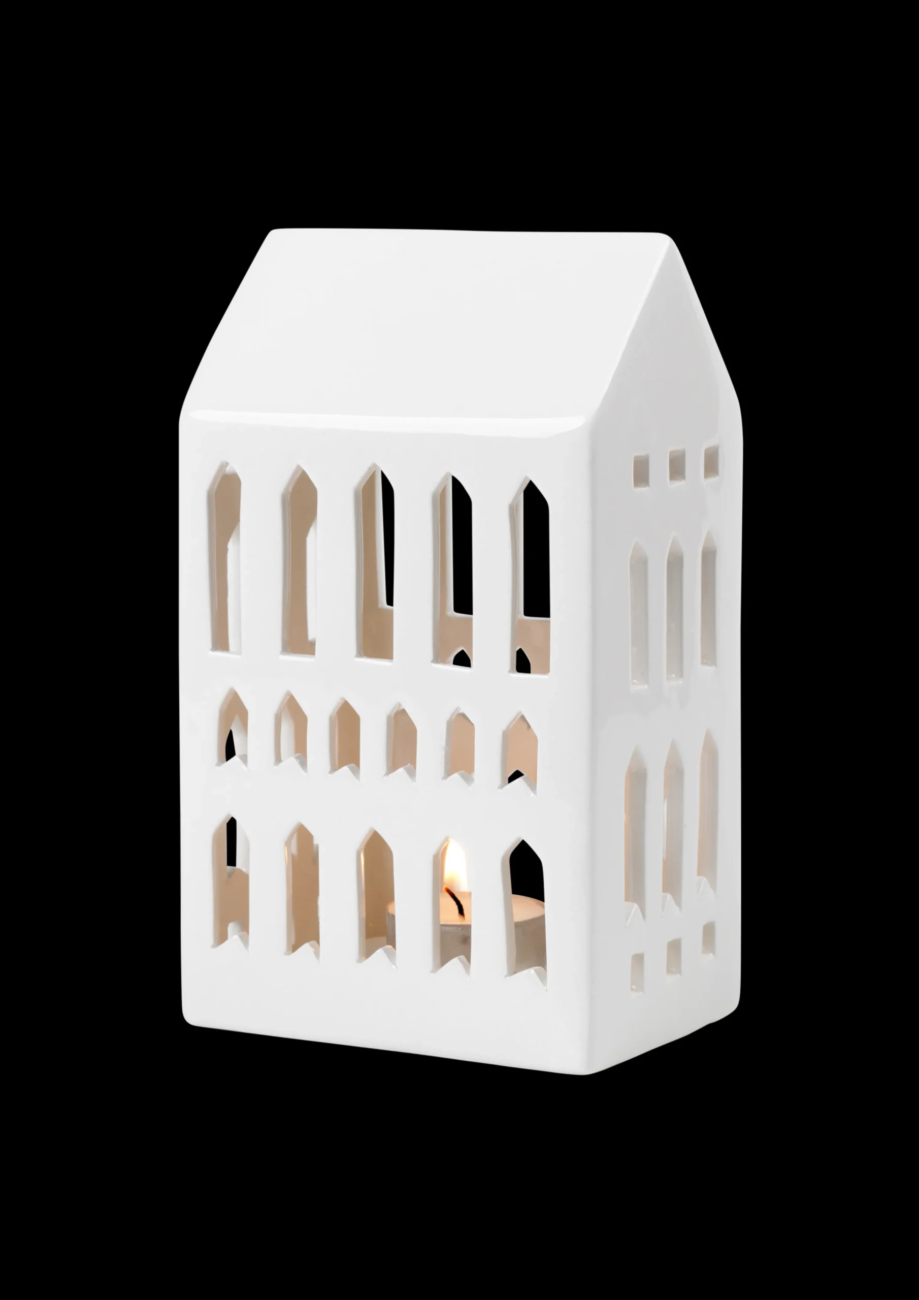 Kähler Lysestaker Og Stearinlys|Lyshus*Urbania lyshus Church hvit (12442)