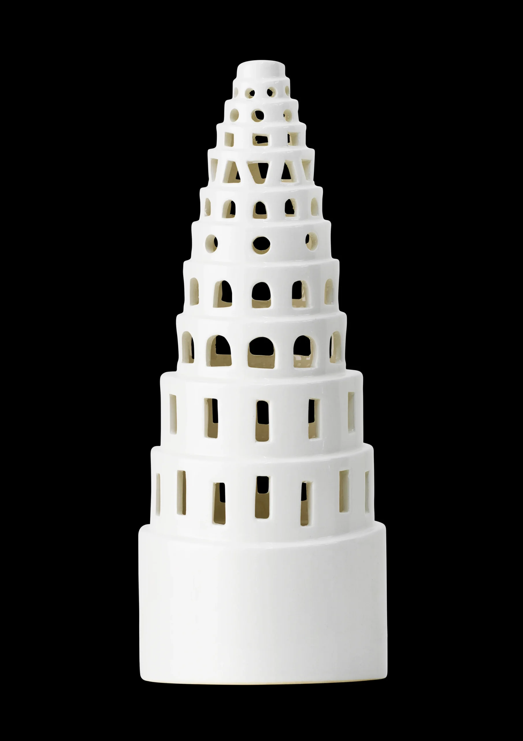 Kähler Lysestaker Og Stearinlys|Lyshus*Urbania lyshus High tower hvit