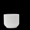 Lyngby Porcelæn Vaser Og Urtepotteskjulere|Urtepotter*Lyngby Blomsterpotte medium hvit