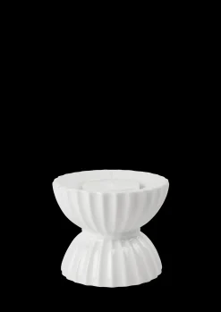 Lyngby Porcelæn Lysestaker Og Stearinlys|Telysholdere*Lyngby Tura Telyslykt Ø8 cm hvit - Kjøb her
