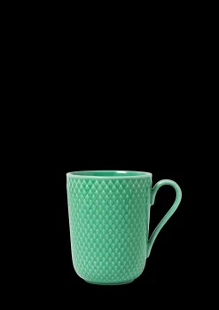 Lyngby Porcelæn Krus*Rhombe Color Kopp med hank 33 cl grønn
