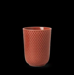 Lyngby Porcelæn Krus*Rhombe Color Krus 33 cl terracotta