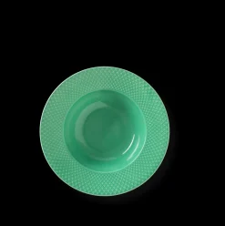 Lyngby Porcelæn Dype Tallerkner|Servise*Rhombe Color Dyp tallerken Ø24.5 cm grønn