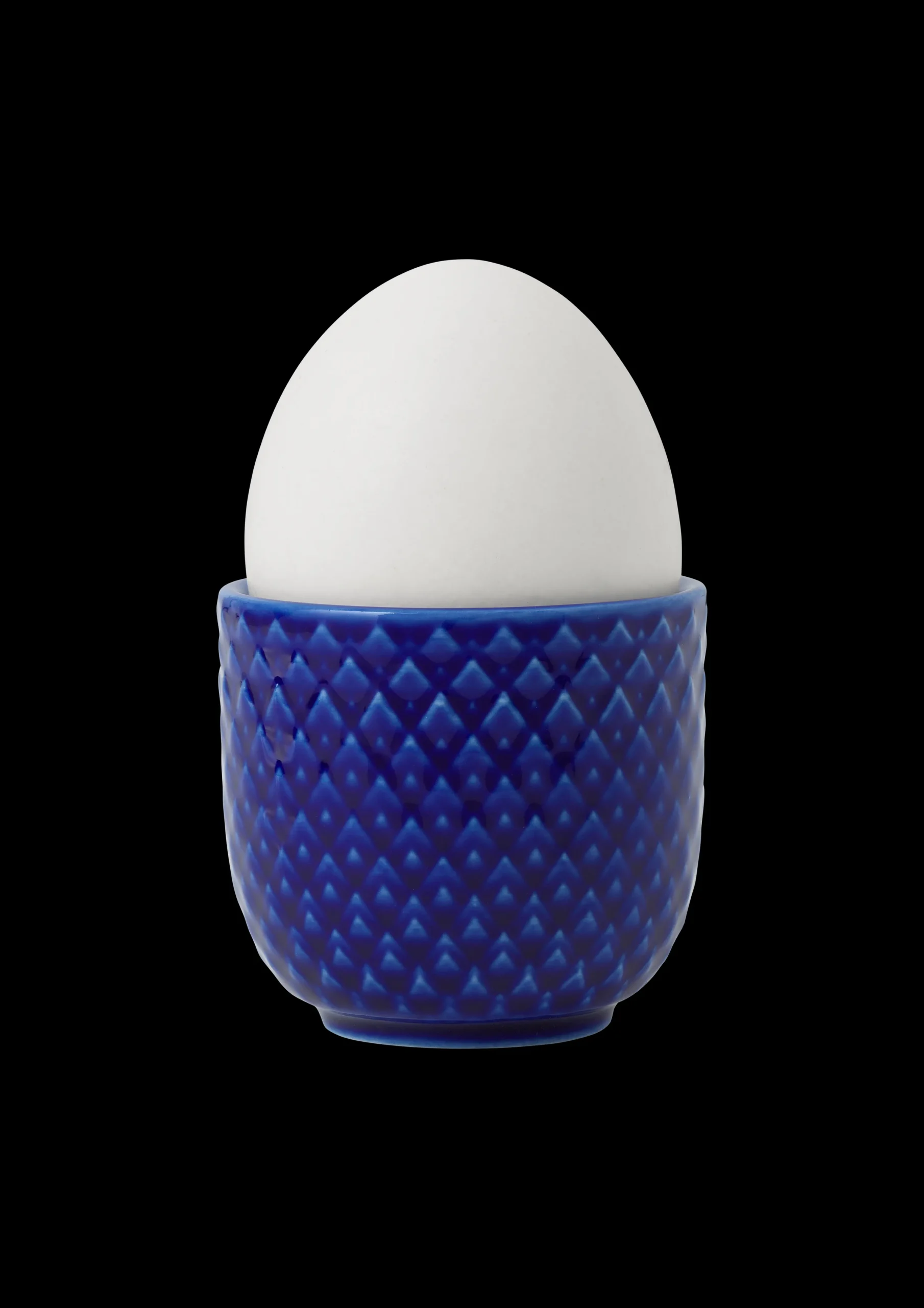 Lyngby Porcelæn Eggeglass*Rhombe Color Eggeglass Ø5 cm mørk blå