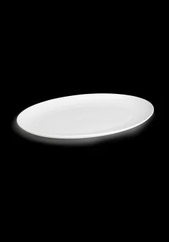 Lyngby Porcelæn Serveringsfat*Rhombe Oval serveringsfat 42x32 hvit