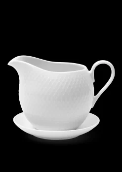Lyngby Porcelæn Sausesnebb*Rhombe Sausekanne 67 cl hvit