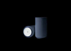 Lyngby Porcelæn Vaser Og Urtepotteskjulere*Lyngby Vase H25 midnight blue porselen