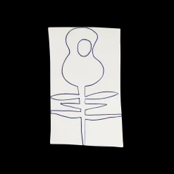 Kähler Plakater Og Postkort|Barneplakater*Relief blomst, hvit, 27 x 45 cm – Kjøp her