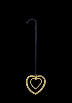 Rosendahl Julepynt|Julepynt*Ball Heart H7 forgylt