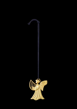 Rosendahl Julepynt|Julepynt*Harp angel H7 forgylt