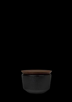 Rosendahl Salt Og Pepper*RÅ Salt Cellar w lid 15 cl sort